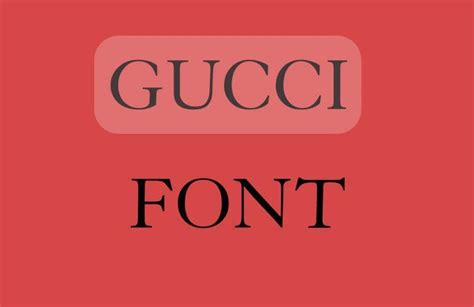 gucci font style.